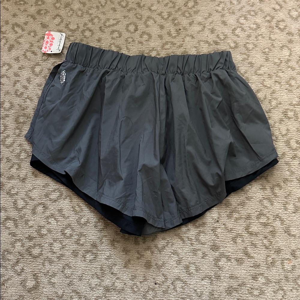 FP Movement by Free People Charcoal Athletic Shorts - Picture 2 of 3